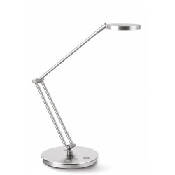 Lampka na biurko CEP CLED-400, 7, 5W, ze ściemniaczem, srebrna