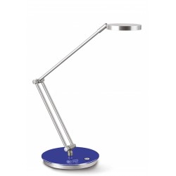 Lampka na biurko CEP CLED-400, 7, 5W, ze ściemniaczem, srebrno-niebieska