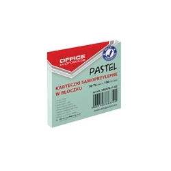 Karteczki samoprzylepne Office Products pastelowe one, 76x76mm, 100 k