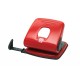 Dziurkacz SAX418, dziurkuje do 25 kartek, czerwony