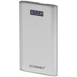Powerbank, ładowarka przenośna Q-CONNECT, 5. 300 mAh, srebrna