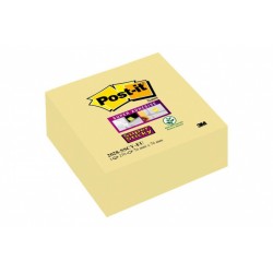 Kostka samoprzylepna POST-IT® Super Sticky (2028-SSCY), 76x76mm, 270 kart., żółta