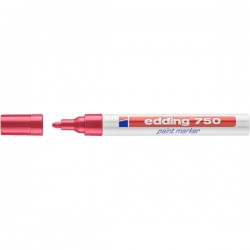 Marker olejowy 2-4mm EDDING 750 czerwony