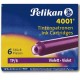 Nabój krótki PELIKAN TP6 fioletowy, 6 szt.