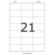 Etykiety samoprzylepne Emerson A4, 100 ark. 70,0 x 42,3