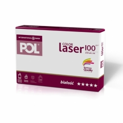 Papier satynowany POL Color Laser 100g A4, 250 ark.