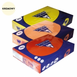 PAPIERY KOLOROWE PASTELOWE TROPHEE A4, 80 G kremowy