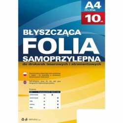 Folia samoprzylepna Argo op.10szt 80mic srebrna