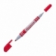 Marker dwustronny Pentel N65W Twin Tip czerwony
