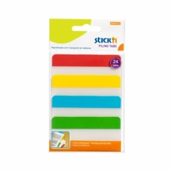 Zakładki do segregowania Stick'n 38x76mm, 4 kol