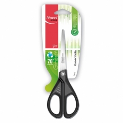 Nożyczki ekologiczne Essentials green 17 cm blister