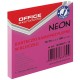 Karteczki samoprzylepne Office Products neonowe rﾃｳﾅｼowe, 76x76mm, 100 k