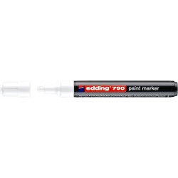 Marker EDDING 790 lakierowy z koﾅ�cﾃｳwkﾄ� 2-3mm biaﾅＺ