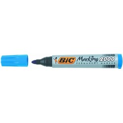 Marker permanentny BIC 2000 niebieski, okrﾄ�gﾅて� koﾅ�cﾃｳwka