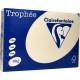 Papier kolorowy pastelowy TROPHEE A4, 160g piaskowy