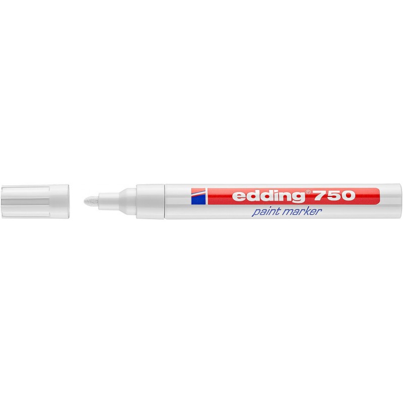 Marker EDDING 750 lakierowy z koﾅ�cﾃｳwkﾄ� 2-4mm biaﾅＺ