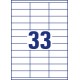 Etykiety uniwersalne Economy Europe100 by Avery Zweckform A4, 100 ark./op., 70 x 25,4 mm, białe